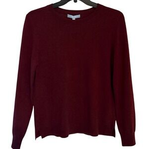 Antonio Melani Womens Large Red Zinfandel‎ Cashmere Cameron Crew Neck Sweater